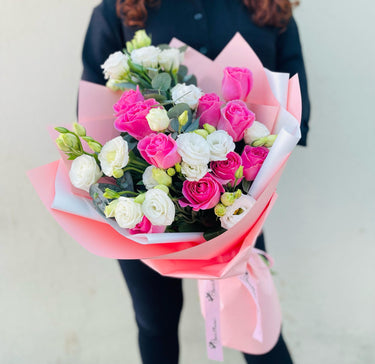 Charming Pink Rose Bouquet